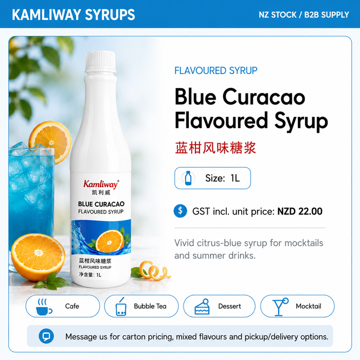 Kamliway Blue Curacao Flavoured Syrup - 1 L