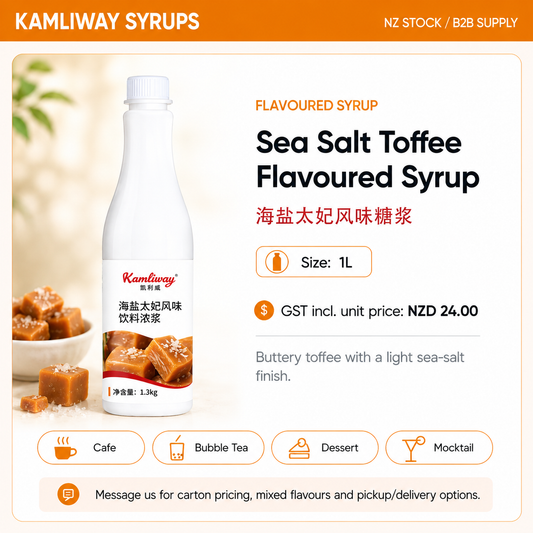 Kamliway Sea Salt Toffee Flavoured Syrup - 1 L