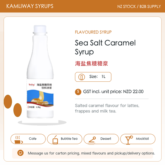 Kamliway Sea Salt Caramel Syrup - 1 L