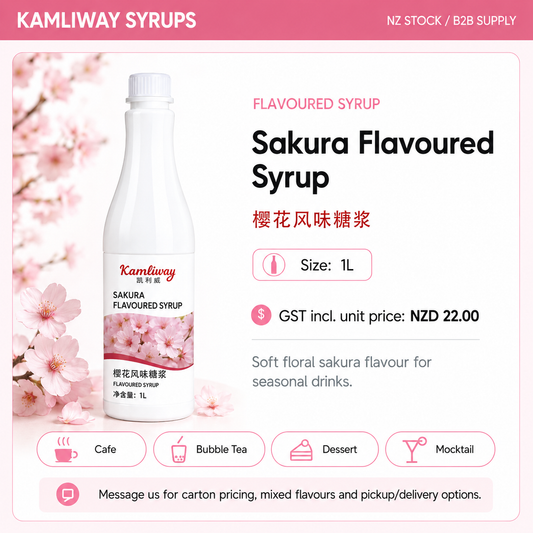 Kamliway Sakura Flavoured Syrup - 1 L