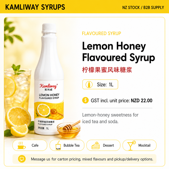 Kamliway Lemon Honey Flavoured Syrup - 1 L