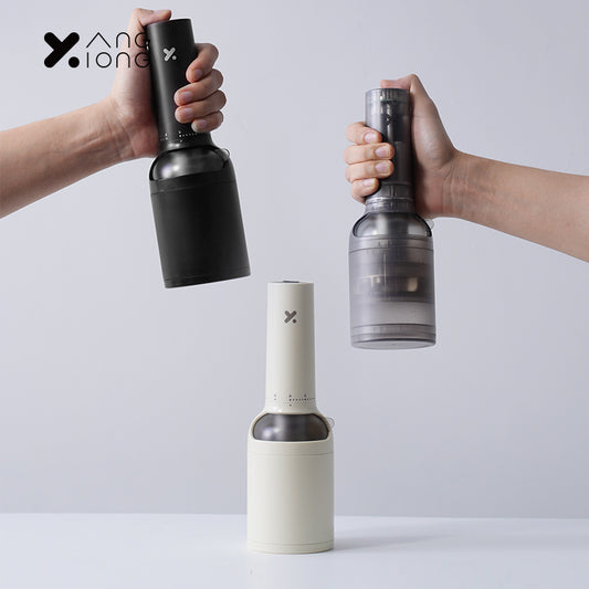 Bottle-Inspired Electric Coffee Grinder