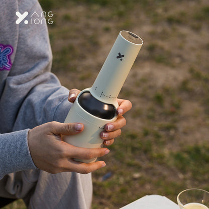 Bottle-Inspired Electric Coffee Grinder
