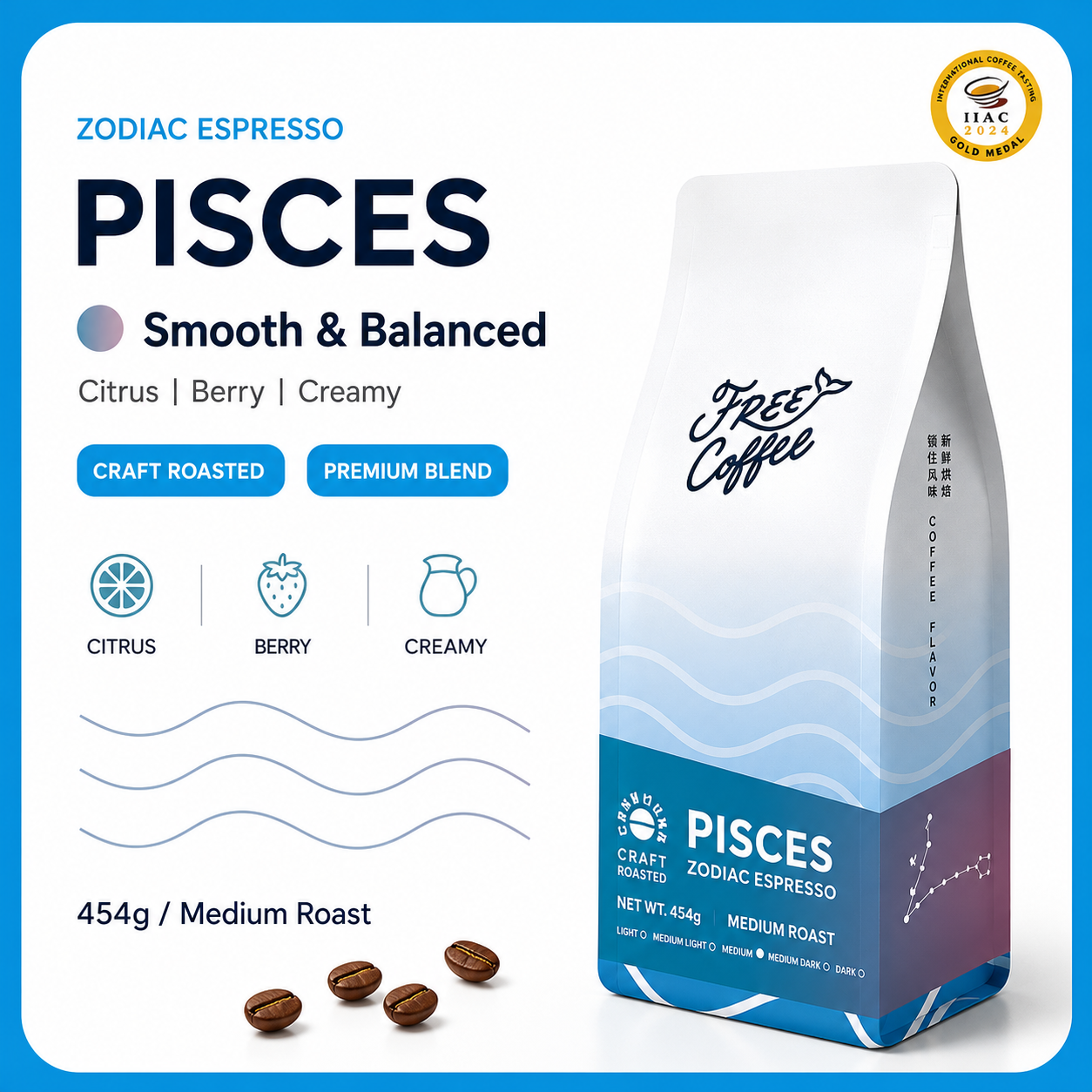 Pisces Espresso Coffee Beans