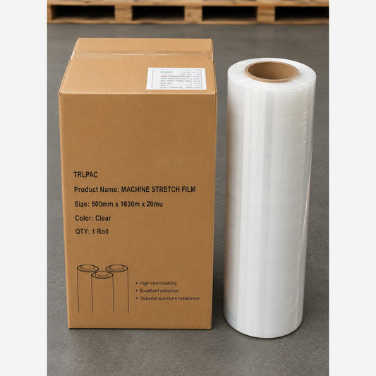 TRL Machine Stretch Film 500mm x 1630m x 20mu - Clear